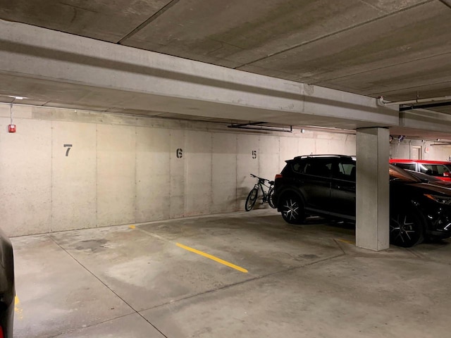 view of parking deck