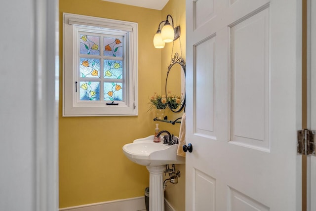 bathroom featuring baseboards