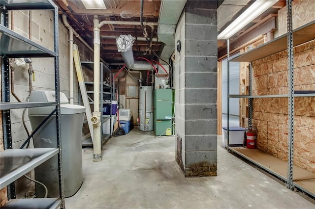 E5081 865th St, Boyceville, WI 54725 - unfinished below grade area featuring water heater