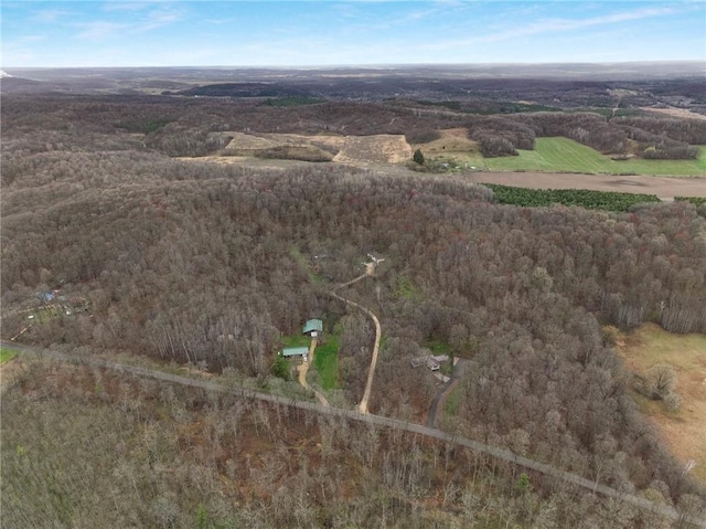 E5081 865th St, Boyceville, WI 54725 - drone / aerial view featuring a forest view