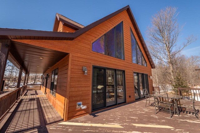 9327 Strong Rd, Argonne, WI 54511 - deck featuring outdoor dining area