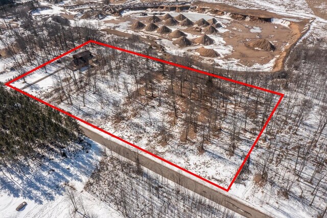 9327 Strong Rd, Argonne, WI 54511 - view of snowy aerial view