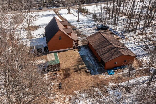 9327 Strong Rd, Argonne, WI 54511 - view of snowy aerial view