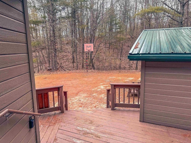 7589 Nose Lake Rd, Rhinelander, WI 54501 - view of deck