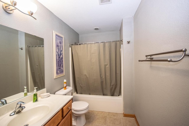 2704 Kettle Ct, West Bend, WI 53090 - bathroom with toilet, vanity, visible vents, and shower / tub combo