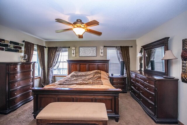 2704 Kettle Ct, West Bend, WI 53090 - bedroom with a ceiling fan and carpet floors