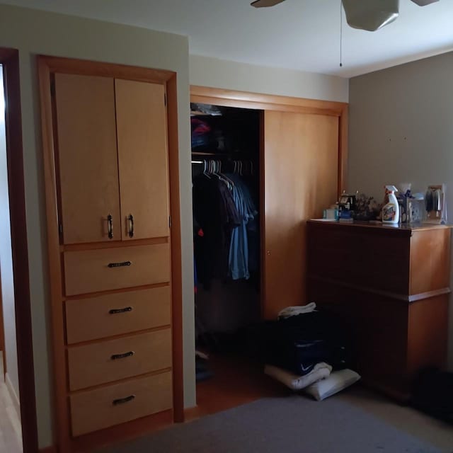 bedroom featuring a closet