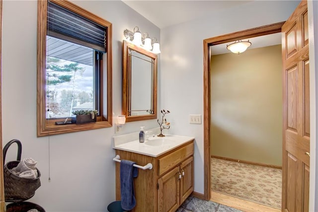 bathroom featuring vanity