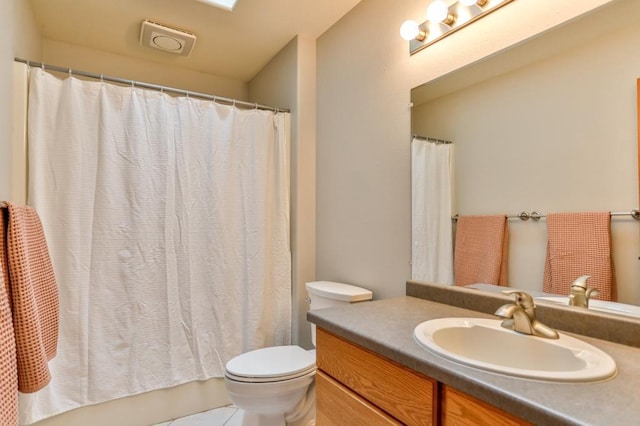 4109 Oak Ter, Weston, WI 54476 - bathroom featuring toilet, tile patterned floors, and vanity