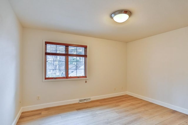 4109 Oak Ter, Weston, WI 54476 - spare room featuring baseboards, light wood-style flooring, and visible vents