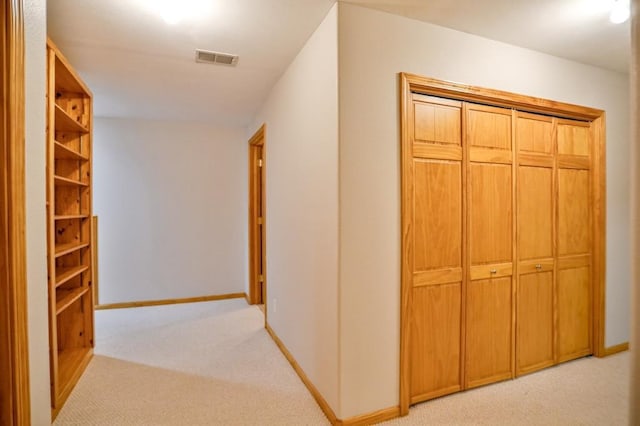4109 Oak Ter, Weston, WI 54476 - hall featuring baseboards, light carpet, and visible vents