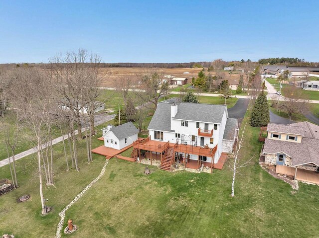 3280 County Rd S, Little Suamico, WI 54141 - birds eye view of property with a residential view