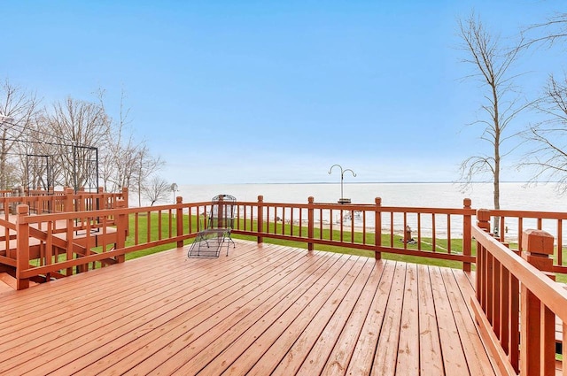 3280 County Rd S, Little Suamico, WI 54141 - deck with a water view