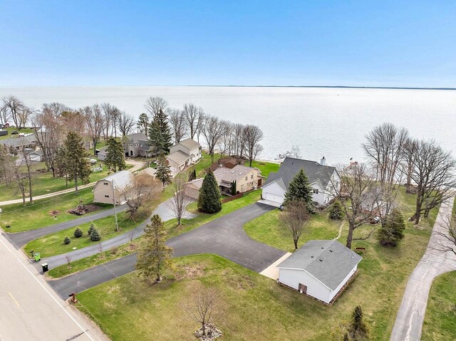 3280 County Rd S, Little Suamico, WI 54141 - drone / aerial view featuring a water view and a residential view