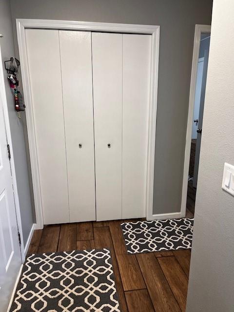 3403 Lever St Unit B, Eau Claire, WI 54701 - interior space with a closet and hardwood / wood-style floors