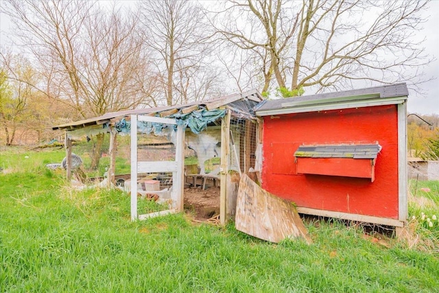 view of poultry coop