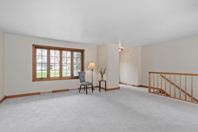 W11330 Rose Eld Rd, Ripon, WI 54971 - sitting room featuring carpet, baseboards, and visible vents