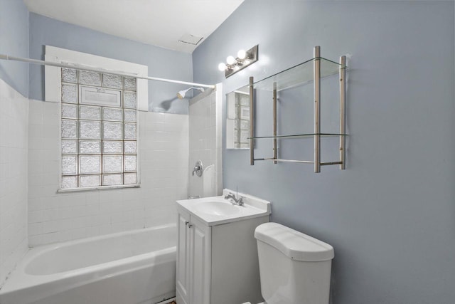 3303 W Juneau Ave Unit 3311, Milwaukee, WI 53208 - full bathroom with toilet, vanity, and washtub / shower combination