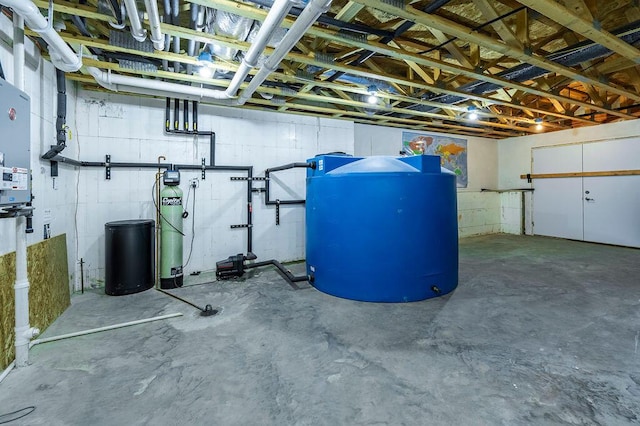 view of basement
