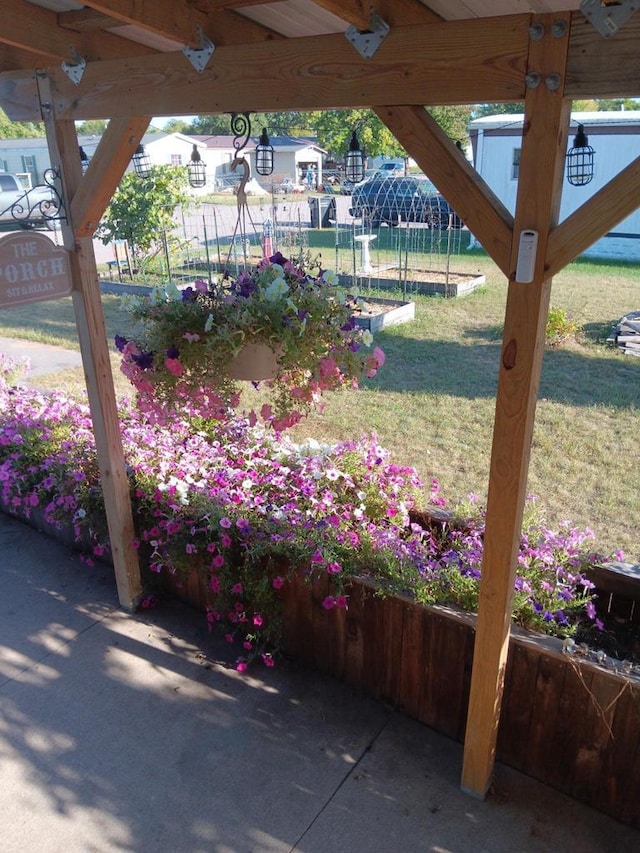 view of patio / terrace with fence