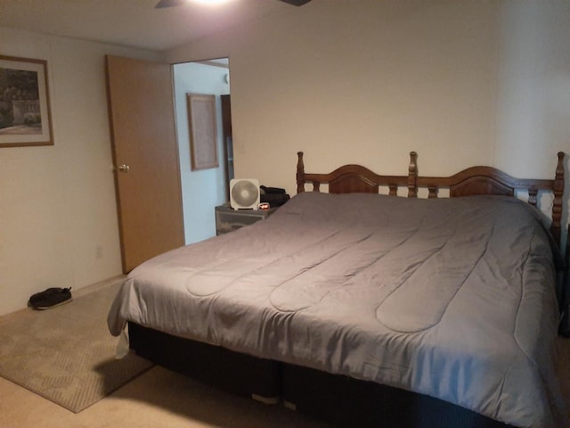 bedroom with carpet