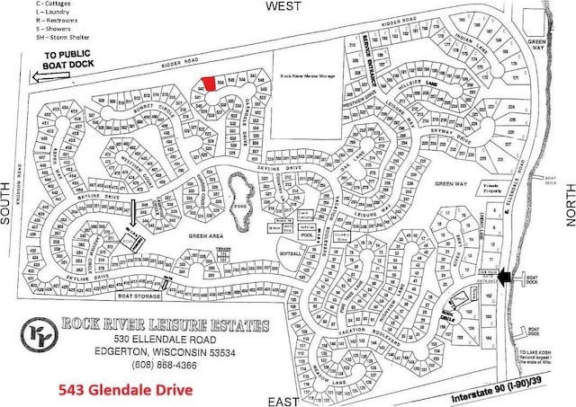 map location