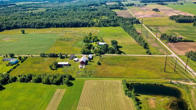 W444 Carlson Ln, Oconto Falls, WI 54154 - overview of rural landscape with rows of crops
