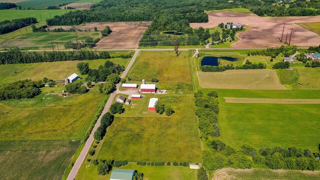 W444 Carlson Ln, Oconto Falls, WI 54154 - overview of rural landscape with a pastoral area