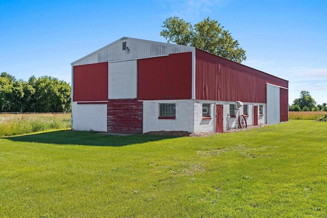 W444 Carlson Ln, Oconto Falls, WI 54154 - view of pole building featuring a lawn