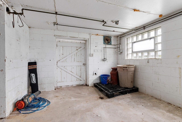 W444 Carlson Ln, Oconto Falls, WI 54154 - below grade area featuring concrete block wall