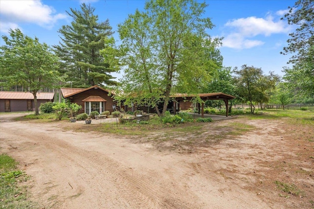 W2470 County Road B, Montello, WI 53949 - view of front of house featuring metal roof