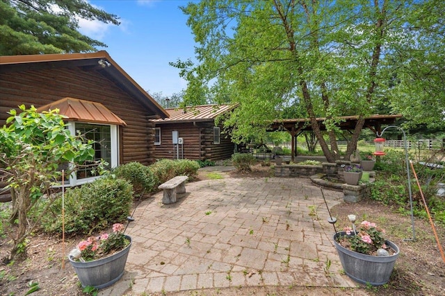 W2470 County Road B, Montello, WI 53949 - view of patio
