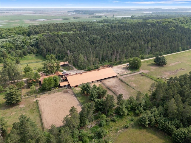 W2470 County Road B, Montello, WI 53949 - aerial overview of property's location featuring a heavily wooded area