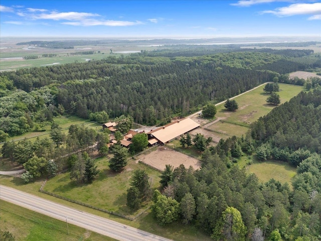 W2470 County Road B, Montello, WI 53949 - aerial view of property and surrounding area featuring a forest