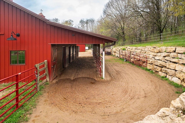 view of stable