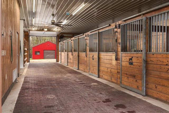 view of horse barn