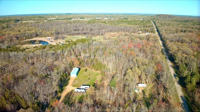 N7120 Sullivan Ln, New Lisbon, WI 53950 - aerial view of property and surrounding area with a forest