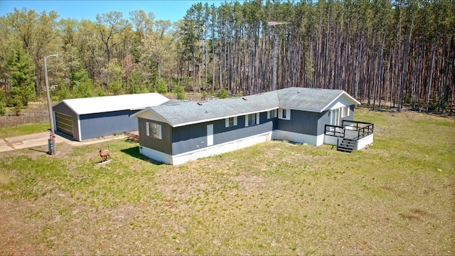 N7120 Sullivan Ln, New Lisbon, WI 53950 - view of subject property featuring a heavily wooded area