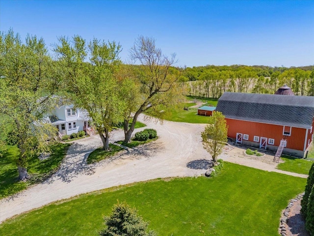3756 E County Rd N, Milton, WI 53563 - view of subject property with a heavily wooded area