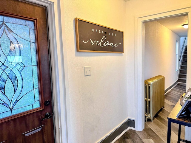 201 S Beaumont Rd, Prairie Du Chien, WI 53821 - entrance to property featuring radiator