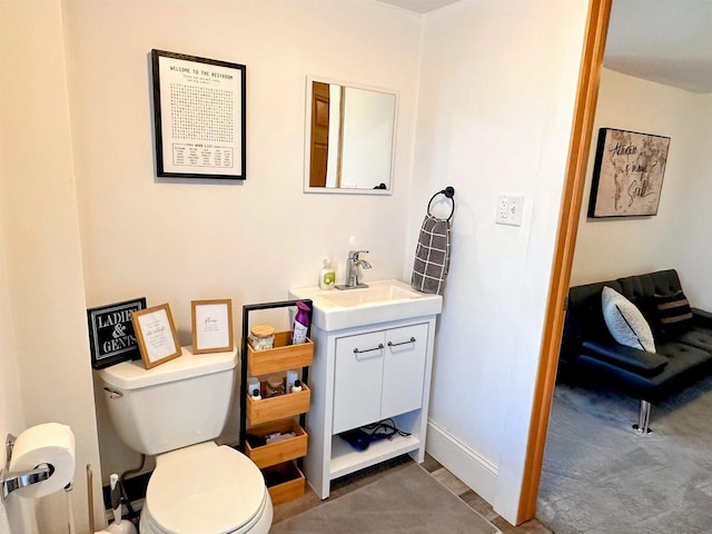 201 S Beaumont Rd, Prairie Du Chien, WI 53821 - bathroom with vanity and toilet