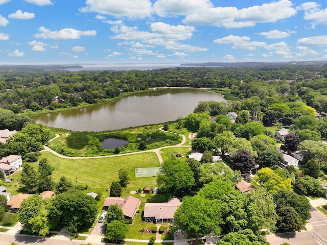 1511 Middleton St, Middleton, WI 53562 - aerial perspective of suburban area featuring a large body of water and a forest