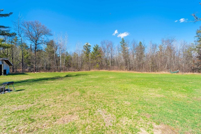 W7730 County Road Z, Pembine, WI 54156 - view of green lawn with a view of trees