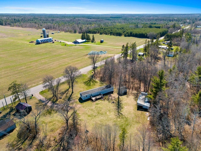 W7730 County Road Z, Pembine, WI 54156 - overview of rural landscape featuring a heavily wooded area