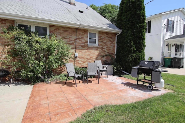 364 E 9th St, Fond Du Lac, WI 54935 - view of patio / terrace featuring a grill