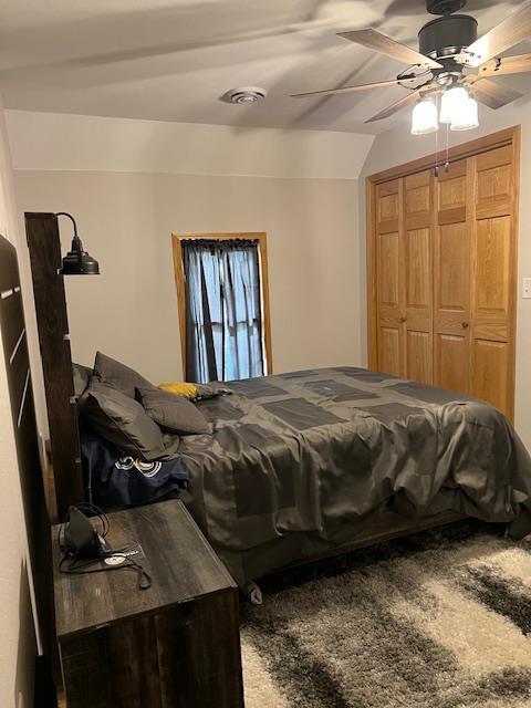 1075 Grant St, Fennimore, WI 53809 - bedroom featuring a closet and ceiling fan