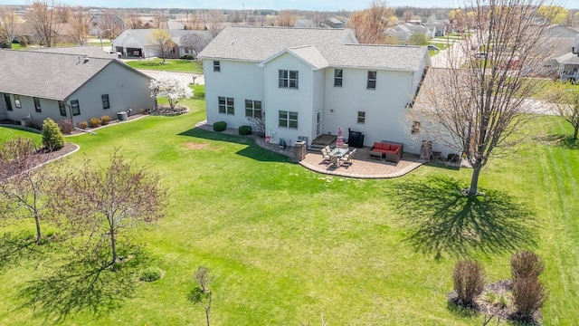 birds eye view of property featuring a residential view
