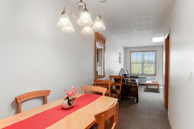 123 Center St Unit 301, Lake Geneva, WI 53147 - dining room featuring carpet flooring and a notable chandelier