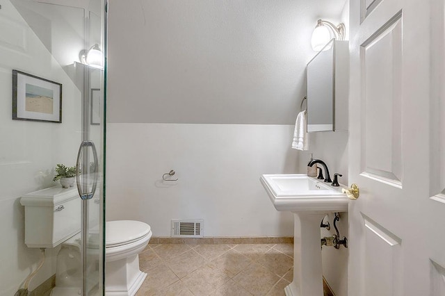201 N Hillside Ter, Madison, WI 53705 - full bath with toilet, tile patterned floors, baseboards, and a sink