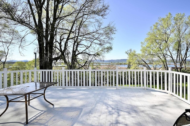 W157 Thomas Rd, Fountain City, WI 54629 - view of wooden terrace